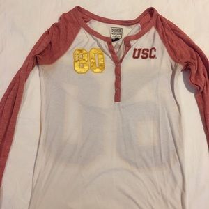USC Victoria Secret Pink baseball shirt